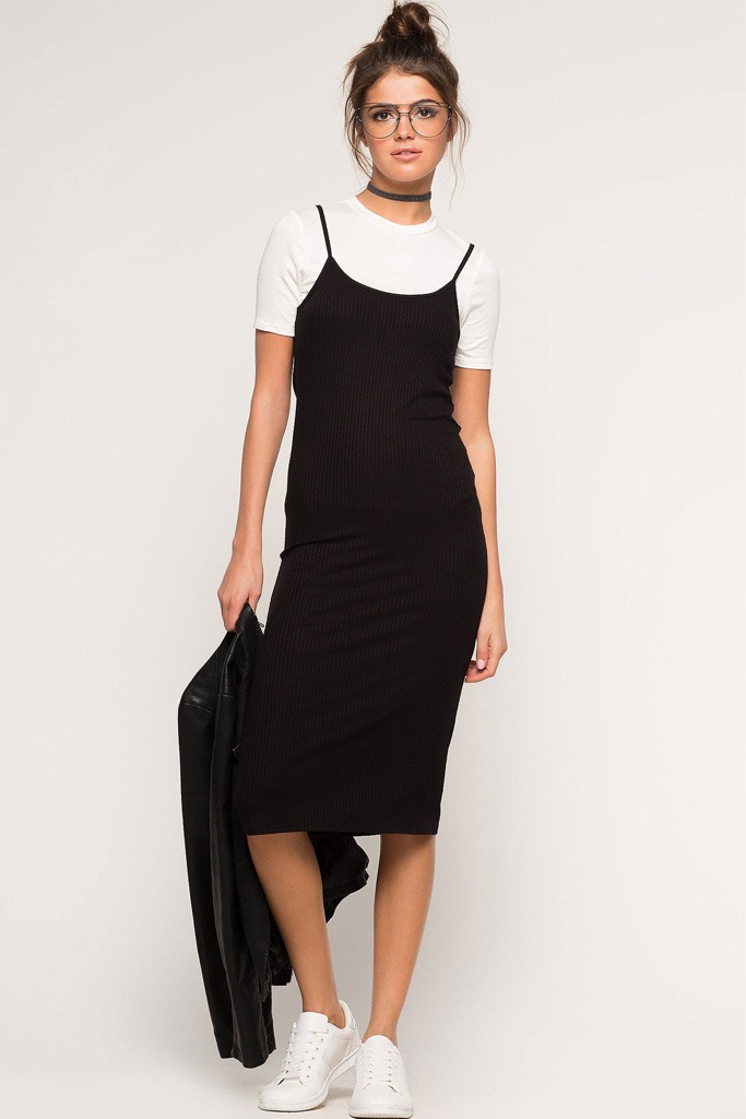 The hottest trend to hit the black- slip dress!